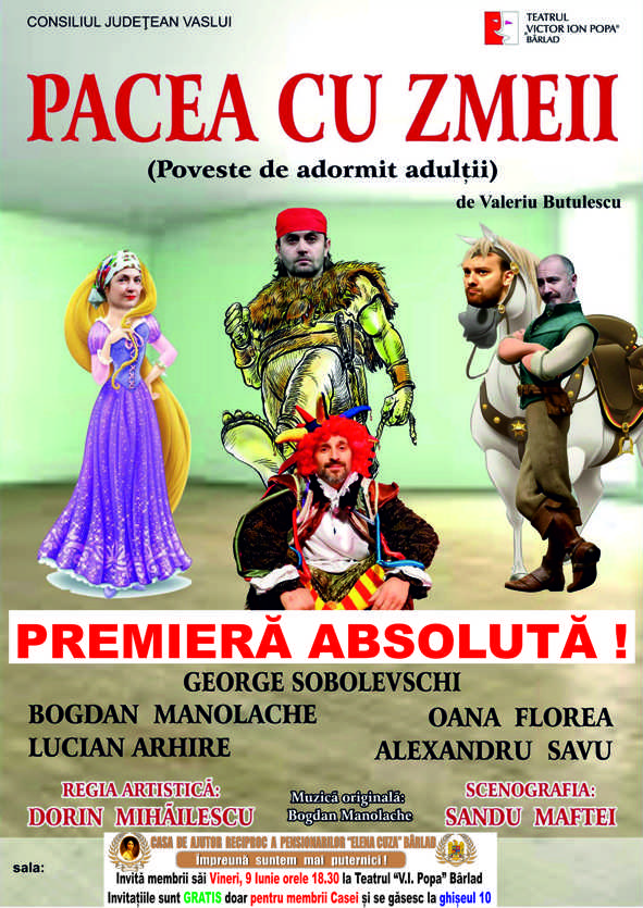 Piesa de teatru: Pacea cu zmeii (Poveste de adormit adulții)